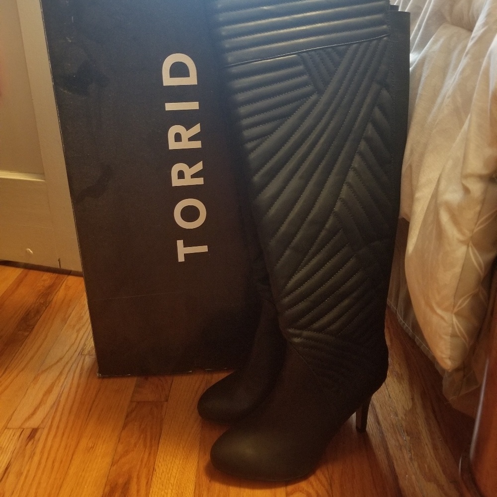 Torrid over the knee quilted boots